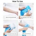 Double Side Bath Towel Scrubber - Random Color
