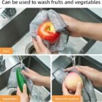 Dish washing Cleaning cloth | Metal Wire Dish washing Rugs for Kitchen Dishes